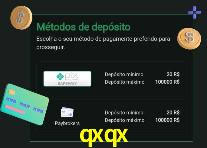 O cassino qxqx oferece uma grande variedade de métodos de pagamento